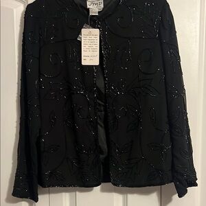Elegant Black Embellished Jacket